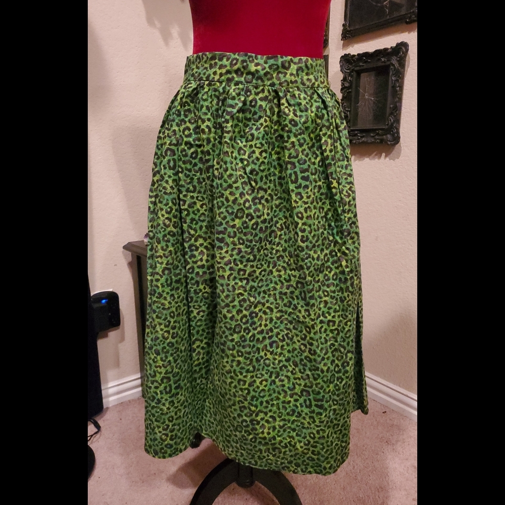 Leopard print pinup skirt